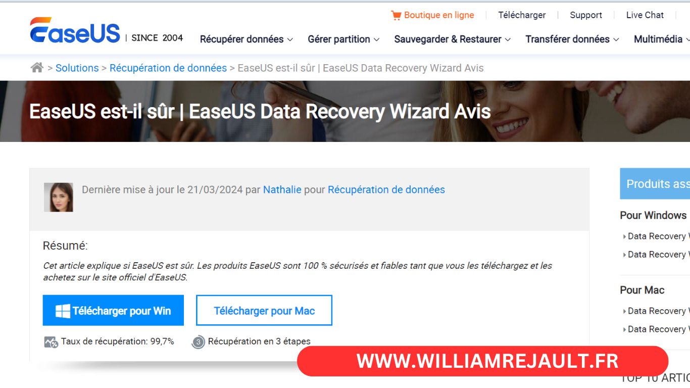 EaseUS Data Recovery Wizard en 2024 : Avis Clients et Fonctionnalités à Connaître