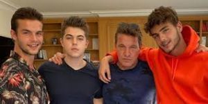 Benjamin Castaldi et ses fils
