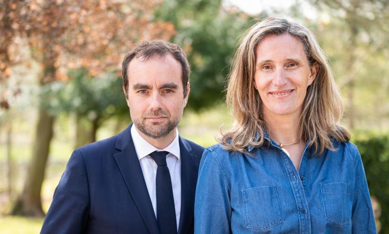 Sébastien Lecornu et sa femme